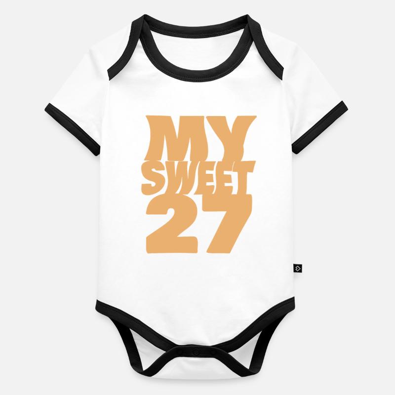 Suess 27 Body Bébé bio contrasté manches courtes