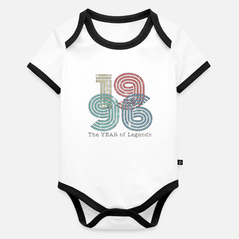 Vintage 1996 Organic Baby Contrasting Bodysuit