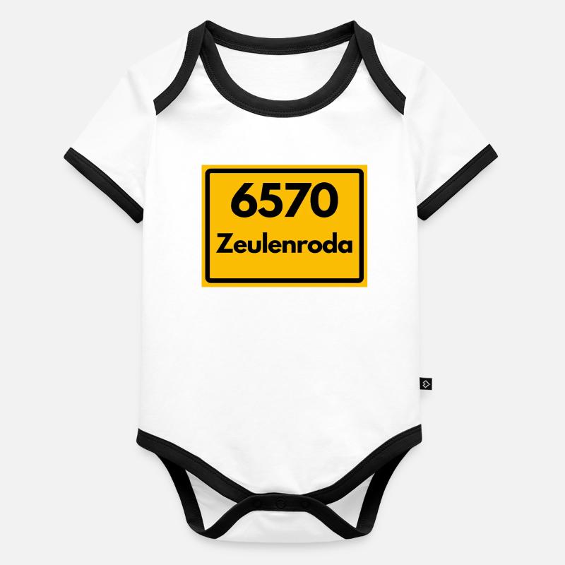 Alte Postleitzahl 6570 Zeulenroda, Thüringen, PLZ Baby Bio-Kurzarm-Kontrastbody