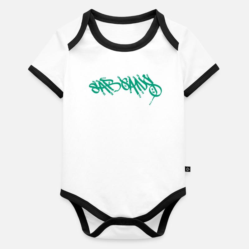 Sargans T-Shirt Body Bébé bio contrasté manches courtes