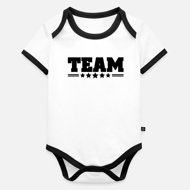 team Body Bébé bio contrasté manches courtes