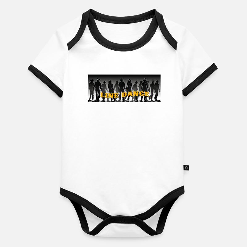Line dance group dancing Organic Baby Contrasting Bodysuit
