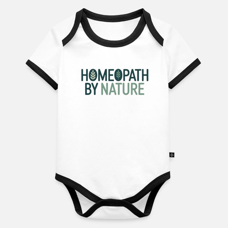 Homeopathy Homeopath By Nature Professional Gear Organic Baby Contrasting Bodysuit