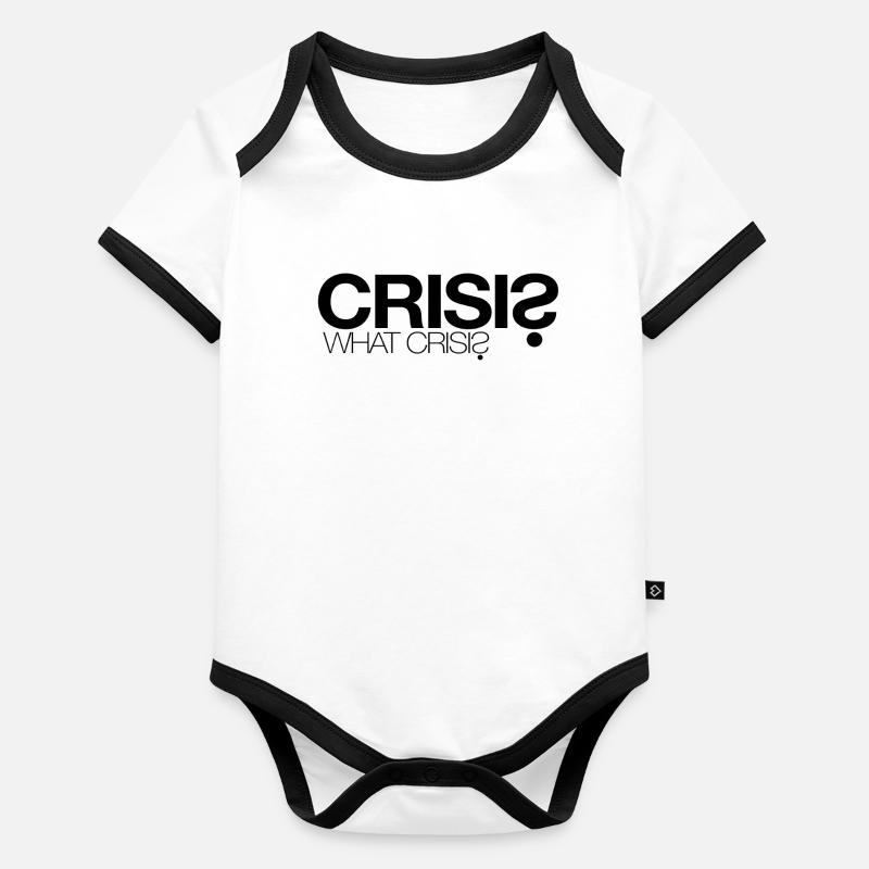 Crisis? What Crisis? Organic Baby Contrasting Bodysuit