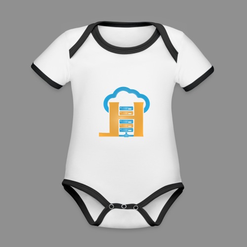 1 Logo - Organic Baby Contrasting Bodysuit