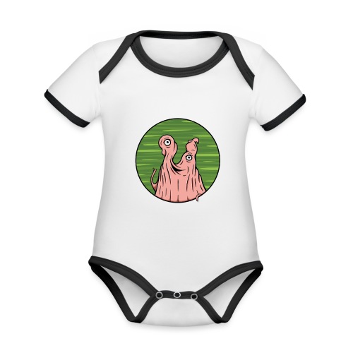Wiley Wiggleface - Organic Baby Contrasting Bodysuit