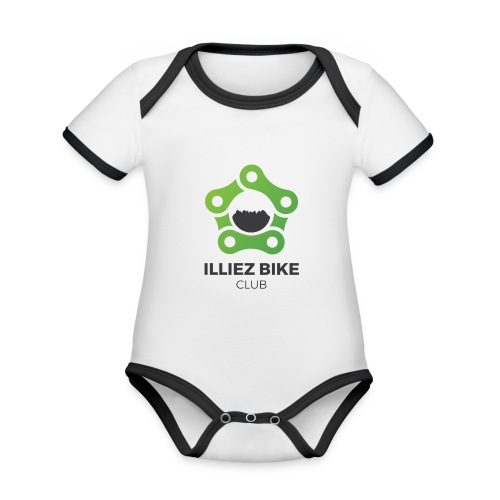 Illiez Bike Club - Couleur - Body Bébé bio contrasté manches courtes