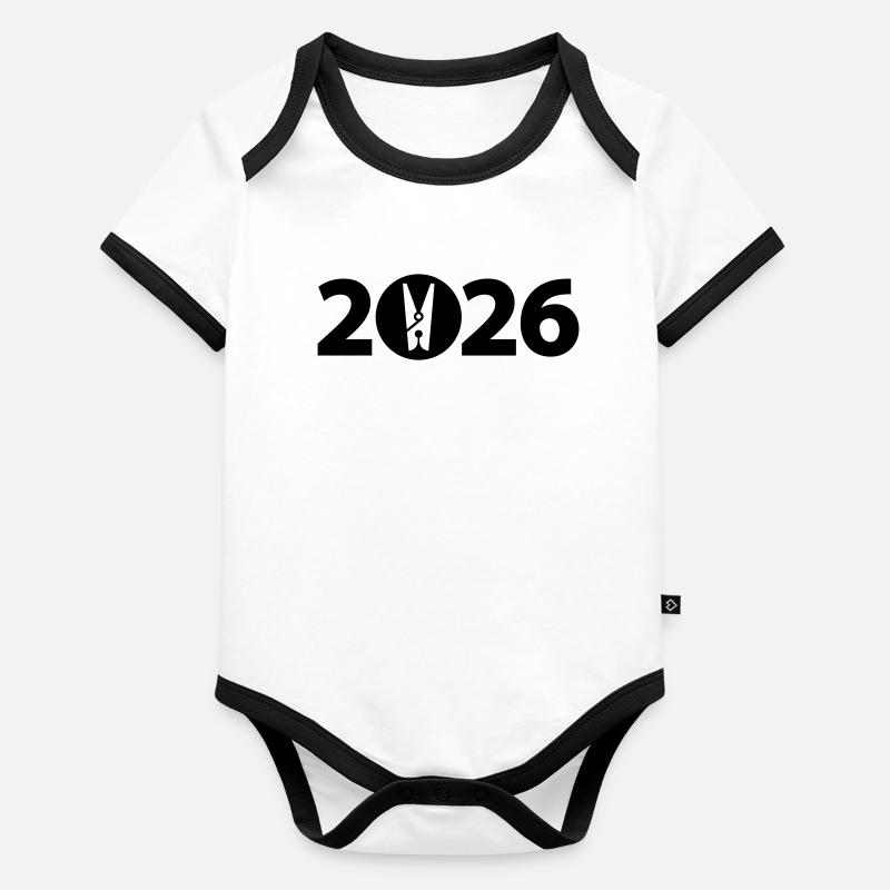 Clothespin, laundry 2026 Organic Baby Contrasting Bodysuit