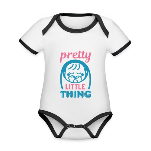 Pretty little thing - Baby Bio-Kurzarm-Kontrastbody