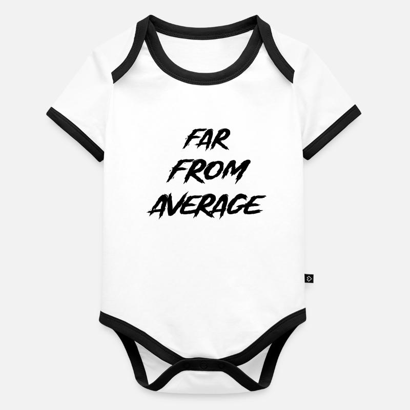 Far From Average Organic Baby Contrasting Bodysuit