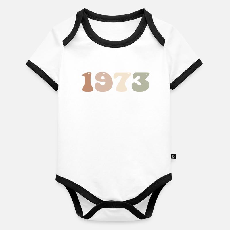 1973 Body Bébé bio contrasté manches courtes