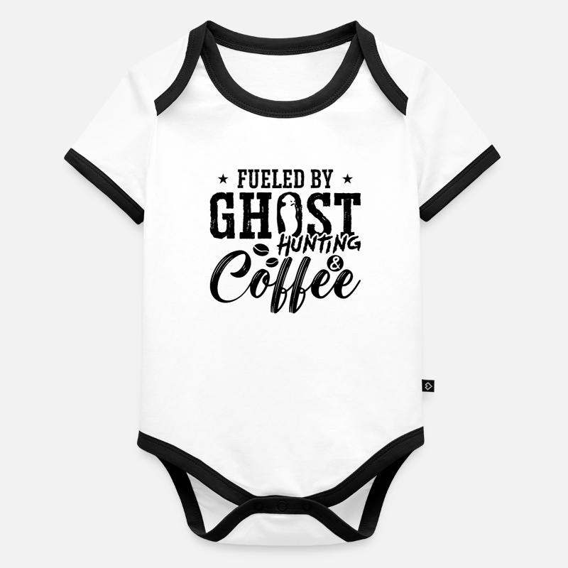Ghost Hunter Creepy Ghost Hunt Idée cadeau Body Bébé bio contrasté manches courtes