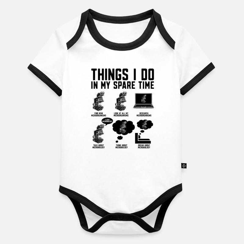 Ce que je fais chez mes microbiologistes biologistes de rechange Body Bébé bio contrasté manches courtes