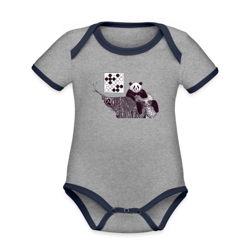 Panda 5x5 Seki - Organic Baby Contrasting Bodysuit