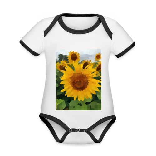 Sunflower - Organic Baby Contrasting Bodysuit