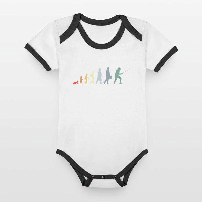 Baby Bio-Kurzarm-Kontrastbody