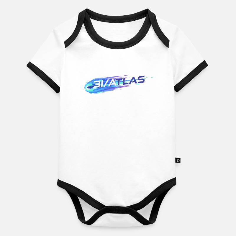 3 I Komet - Baby Bio-Kurzarm-Kontrastbody - 