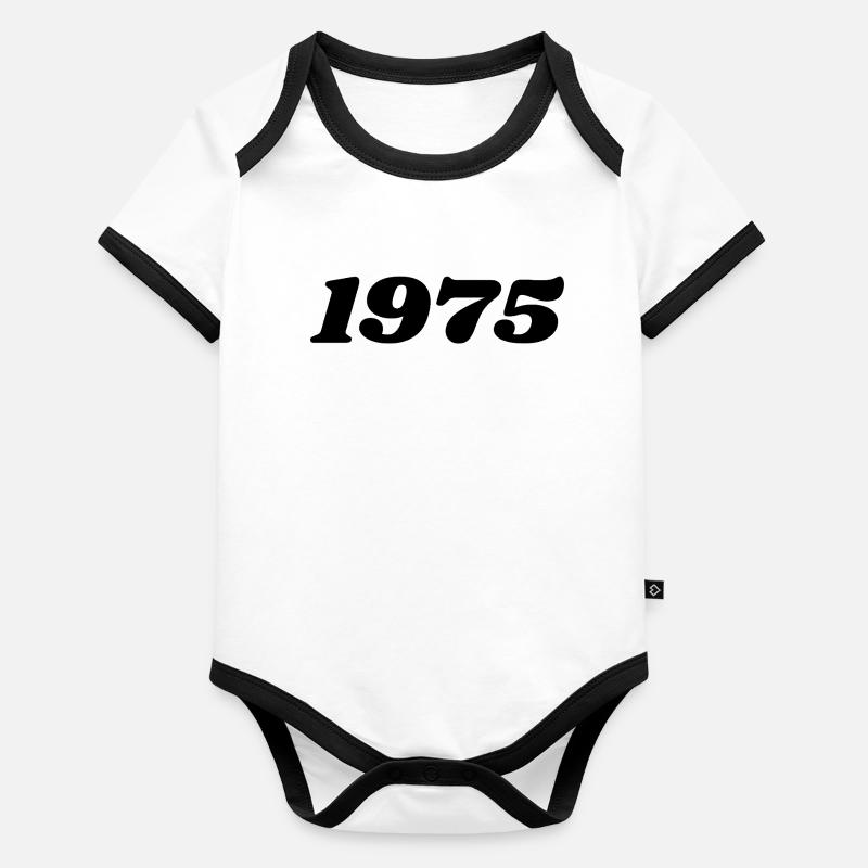 1975 Body Bébé bio contrasté manches courtes