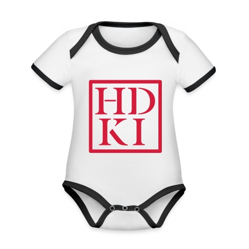 HDKI logo - Organic Baby Contrasting Bodysuit