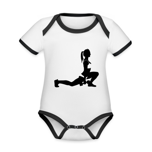 Fitness - Baby Bio-Kurzarm-Kontrastbody