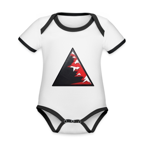 Climb high as a mountains to achieve high - Organic Baby Contrasting Bodysuit