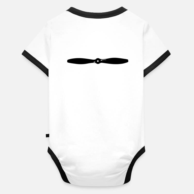 model_pilot Organic Baby Contrasting Bodysuit