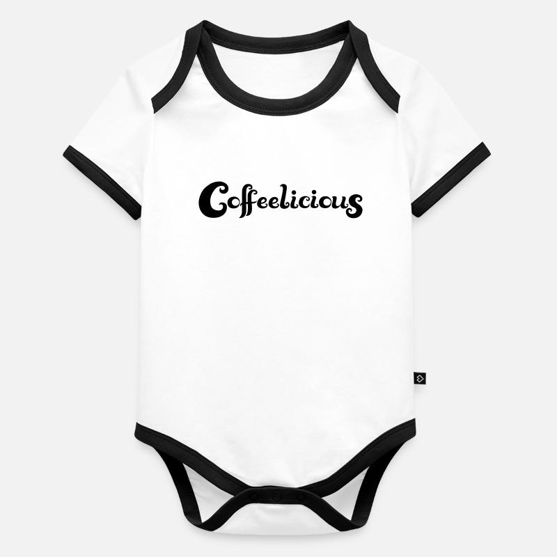 Coffeelicious (en anglais seulement) Body Bébé bio contrasté manches courtes