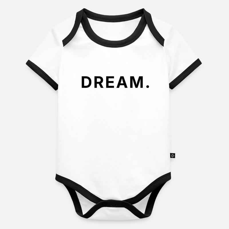 Dream Big - Big Dream - Visionary Organic Baby Contrasting Bodysuit