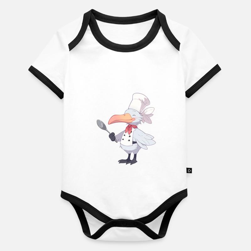 Shoebill cook Organic Baby Contrasting Bodysuit