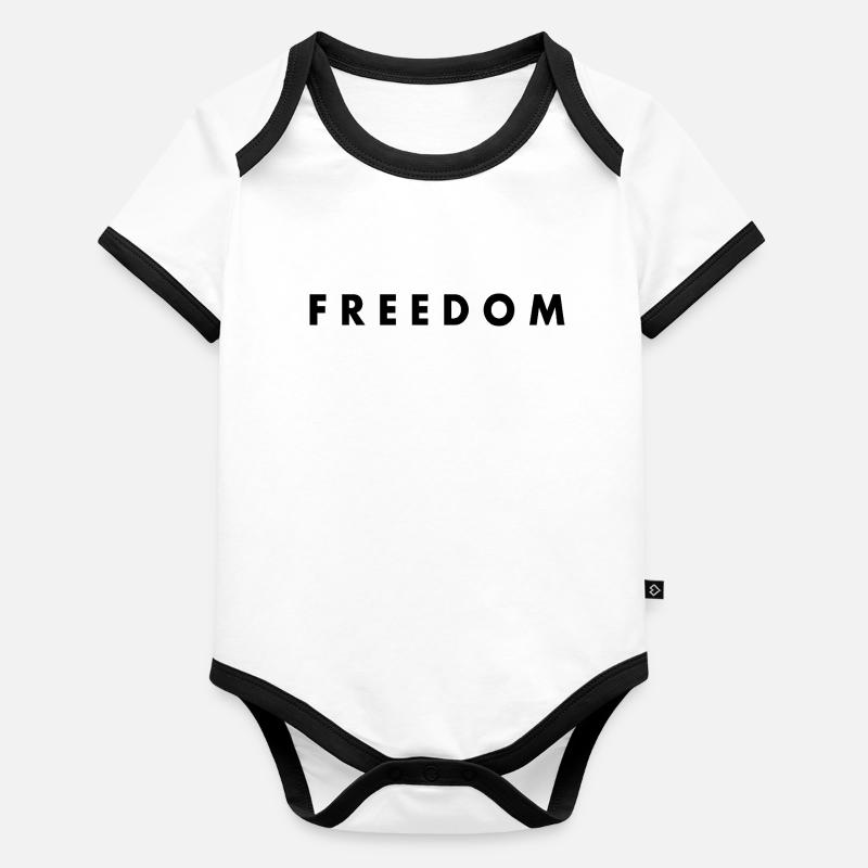 Liberté Body Bébé bio contrasté manches courtes