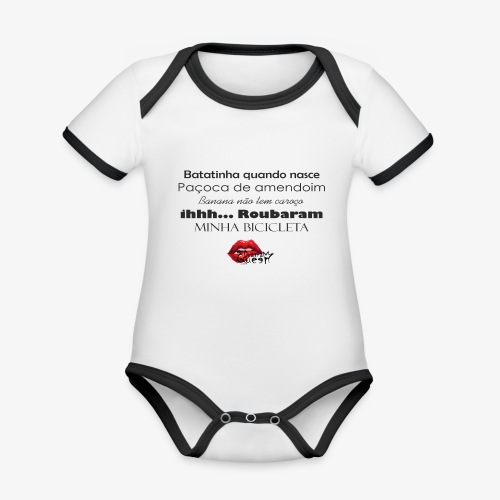 Minha bibicleta - Organic Baby Contrasting Bodysuit