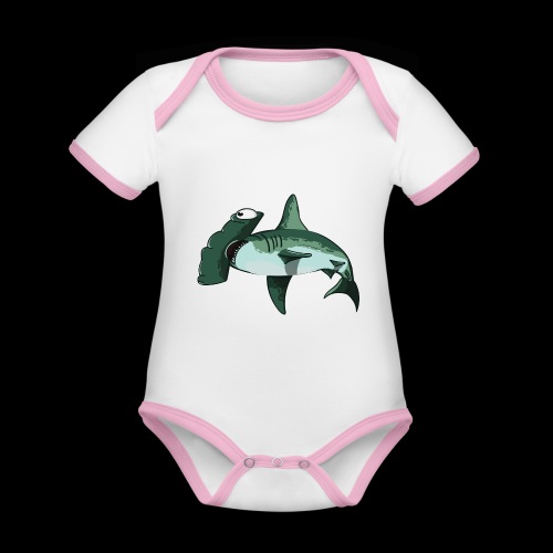shark - Baby Bio-Kurzarm-Kontrastbody