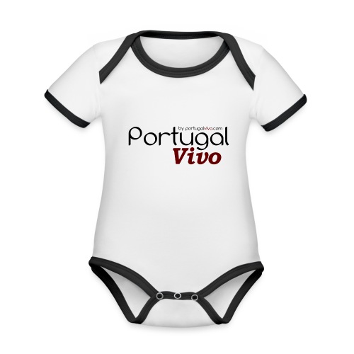 Portugal Vivo - Body Bébé bio contrasté manches courtes