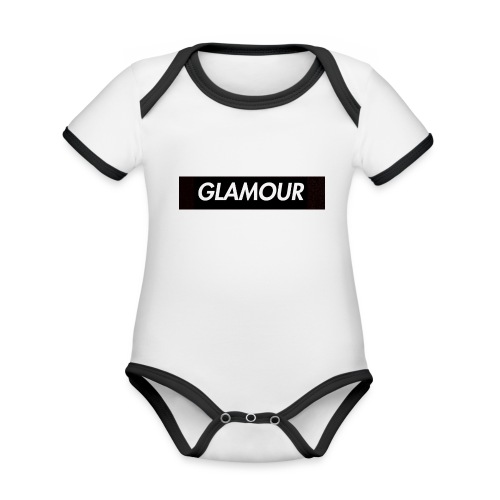 Glamour - Vauvan kontrastivärinen, lyhythihainen luomu-body