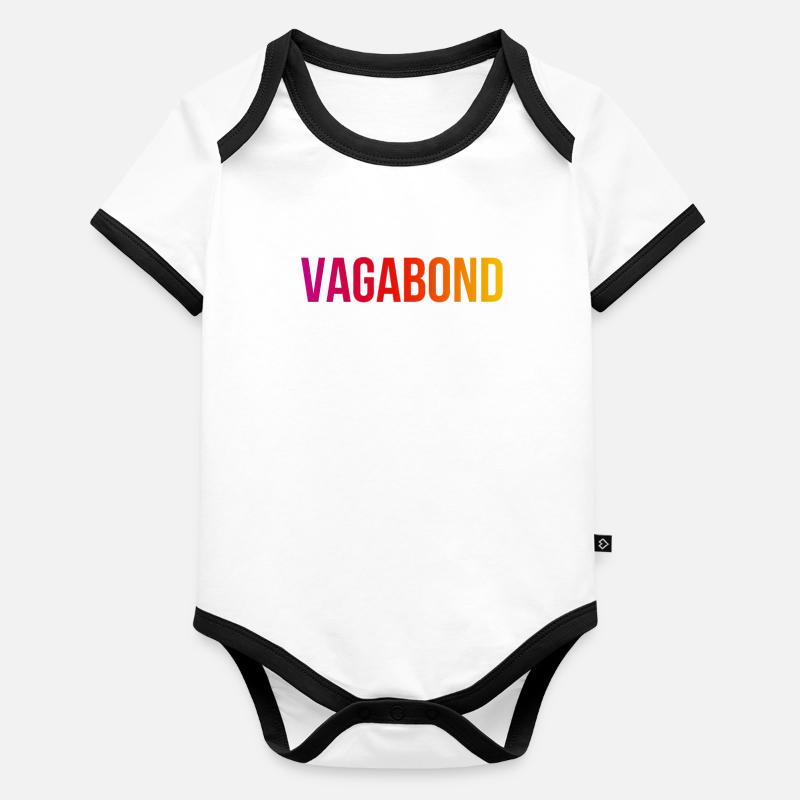 Vagabond - Cool Déclaration drôle Body Bébé bio contrasté manches courtes