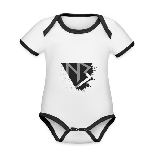 T-shirt NiKyBoX - Body da neonato a manica corta, ecologico e in contrasto cromatico