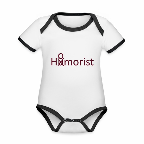 HuOmorist - Baby Bio-Kurzarm-Kontrastbody