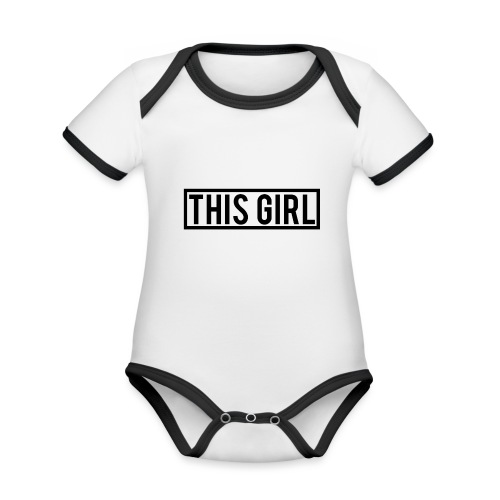 This Girl - Organic Baby Contrasting Bodysuit