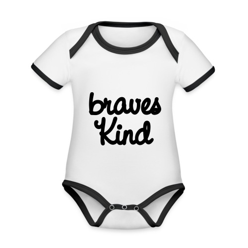 braves kind - Baby Bio-Kurzarm-Kontrastbody