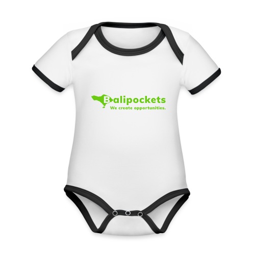Balipockets Logo - Baby Bio-Kurzarm-Kontrastbody