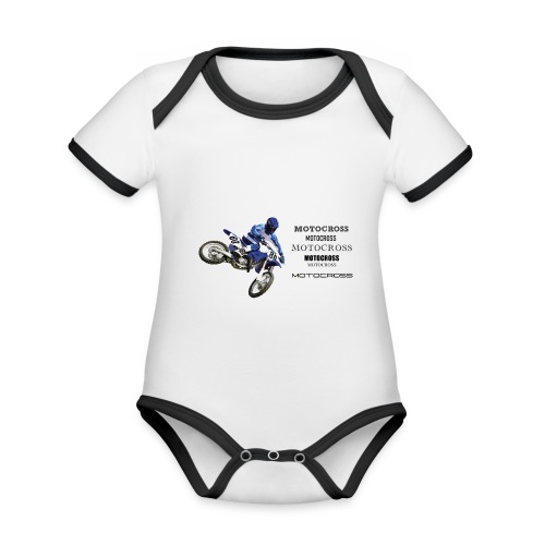 Motocross - Baby Bio-Kurzarm-Kontrastbody