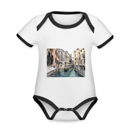 Venedig - Baby Bio-Kurzarm-Kontrastbody