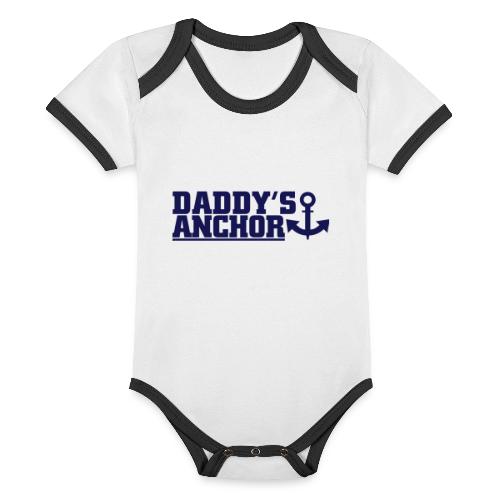 daddys anchor - Baby Bio-Kurzarm-Kontrastbody