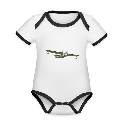 PBY Catalina - Baby Bio-Kurzarm-Kontrastbody