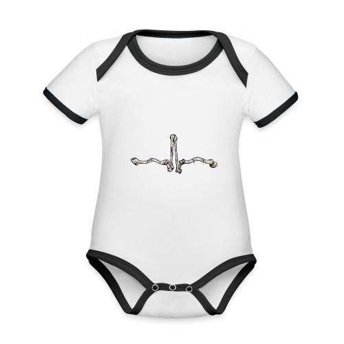 Bone ECG - Organic Baby Contrasting Bodysuit