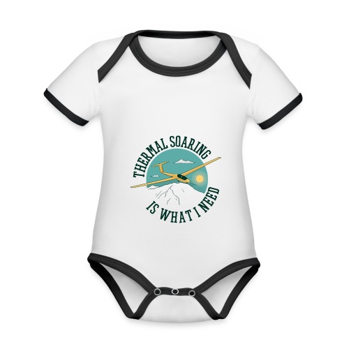 Thermal Soaring Is What I Need - Organic Baby Contrasting Bodysuit