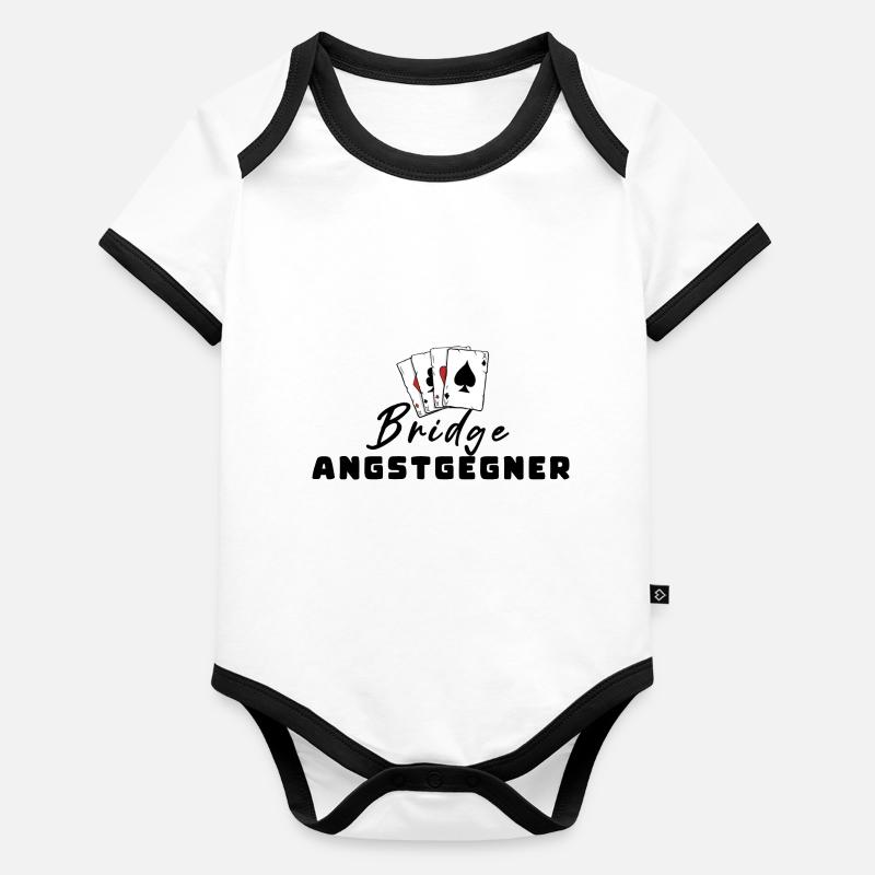 Pont Peur Adversaire Body Bébé bio contrasté manches courtes