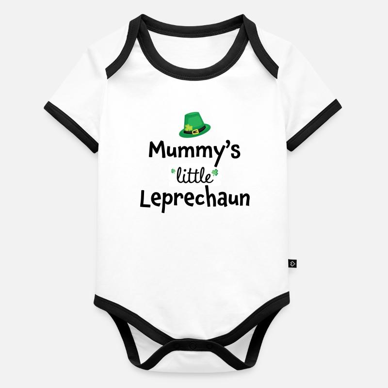 Kleiner Kobold Baby Bio-Kurzarm-Kontrastbody