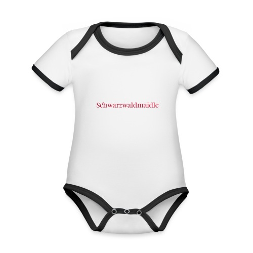 Schwarzwaldmaidle - T-Shirt - Baby Bio-Kurzarm-Kontrastbody