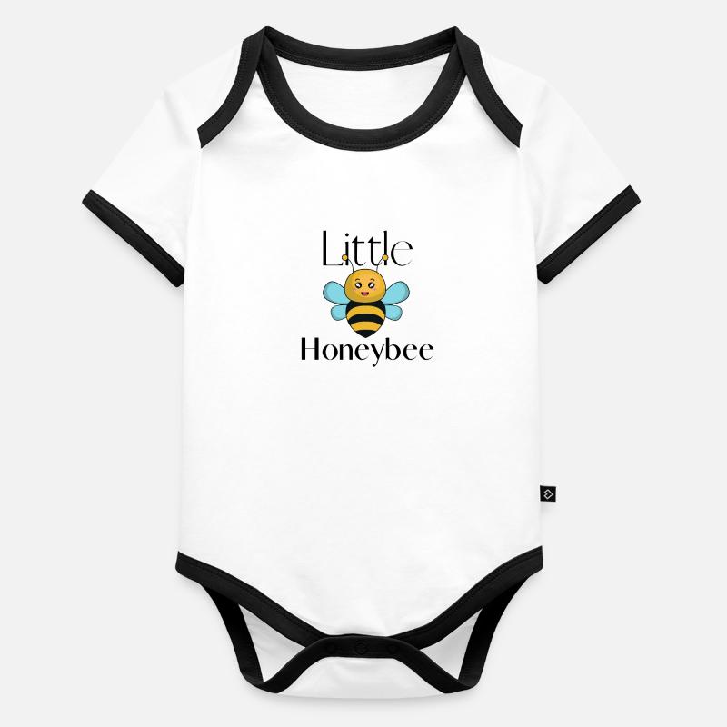 Honeybee Baby Bio-Kurzarm-Kontrastbody